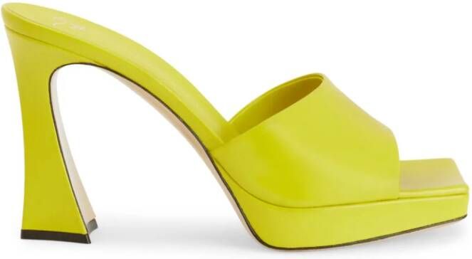 Giuseppe Zanotti Solhene platform leather sandals Yellow