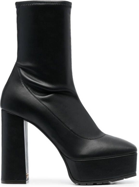 Giuseppe Zanotti square-toe 115mm platform boots Black