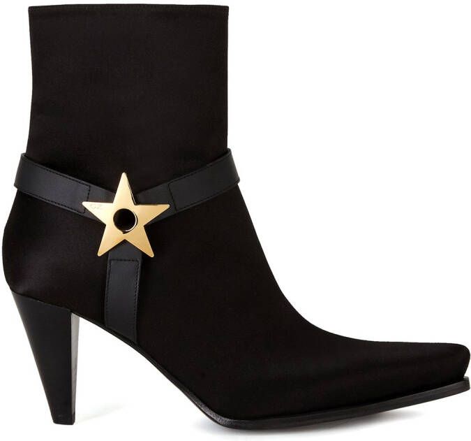 Giuseppe Zanotti star plaque boots Black