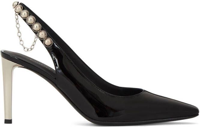 Giuseppe Zanotti stud-embellished slingback pumps Black