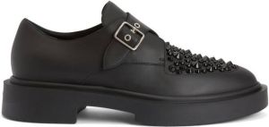 Giuseppe Zanotti studded buckle-strap shoes Black