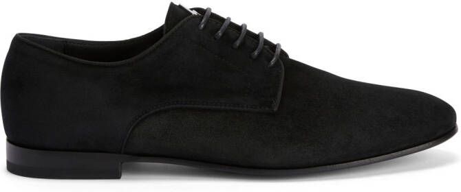 Giuseppe Zanotti suede lace-up loafers Black