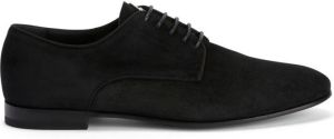 Giuseppe Zanotti suede lace-up loafers BLACK