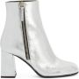 Giuseppe Zanotti Sveva 80mm leather ankle boots Silver - Thumbnail 1