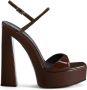 Giuseppe Zanotti Sylvy 145mm patent leather sandals Brown - Thumbnail 1