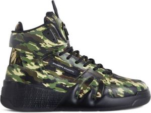 Giuseppe Zanotti Talon camouflage high-top sneakers Green