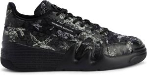 Giuseppe Zanotti Talon floral-print leather sneakers Black