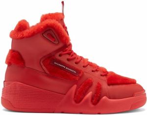 Giuseppe Zanotti Talon Winter high-top sneakers Red