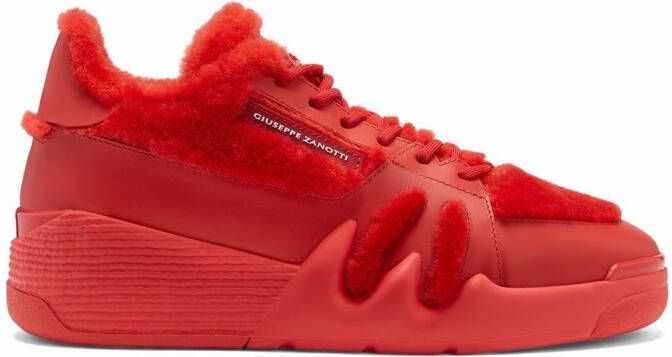 Giuseppe Zanotti Talon Winter low-top sneakers Red