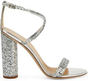 Giuseppe Zanotti Tara glitter sandals Silver
