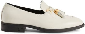 Giuseppe Zanotti tassel leather loafers White