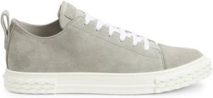 Giuseppe Zanotti textured-insole suede trainers Grey