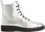 Giuseppe Zanotti Thora lace-up cargo boots Silver - Thumbnail 1