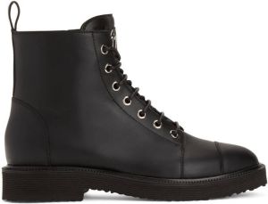 Giuseppe Zanotti Thora leather ankle boots Black