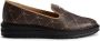 Giuseppe Zanotti Tim logo-embossed leather loafers Brown - Thumbnail 1