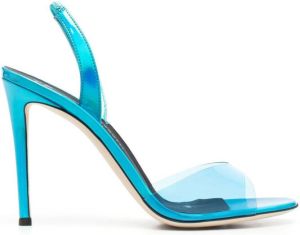 Giuseppe Zanotti transparent-strap leather sandals Blue