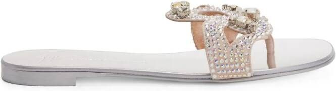 Giuseppe Zanotti Turchesite flat sandals White