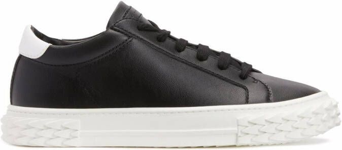 Giuseppe Zanotti two-tone lace-up sneakers Black