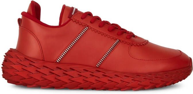 Giuseppe Zanotti two-tone low-top sneakers Red