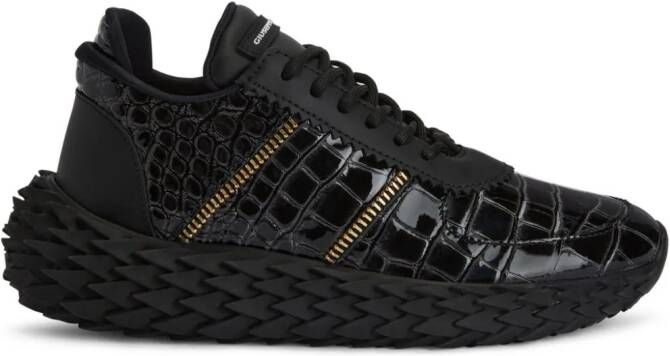 Giuseppe Zanotti Urchin crocodile-effect sneakers Black
