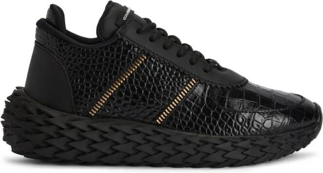 Giuseppe Zanotti Urchin crocodile-effect sneakers Black