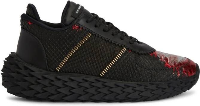 Giuseppe Zanotti Urchin leather sneakers Black