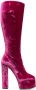 Giuseppe Zanotti velvet-effect knee-length 150mm boots Pink - Thumbnail 1