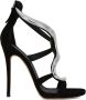 Giuseppe Zanotti Venere metallic-snake sandals Black - Thumbnail 1