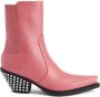 Giuseppe Zanotti Yanhira 55mm leather boots Pink - Thumbnail 1