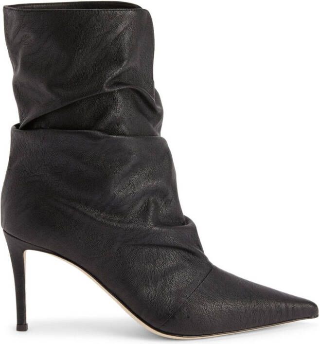 Giuseppe Zanotti Yunah 85mm leather boots Black