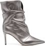 Giuseppe Zanotti Yunah 90mm slouchy boots Silver - Thumbnail 1