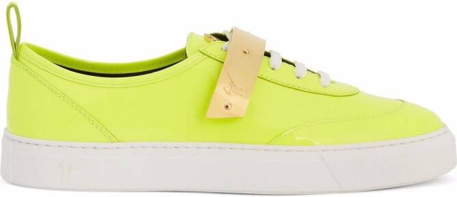 Giuseppe Zanotti Zenas touch-strap sneakers Yellow