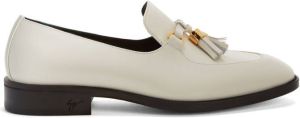 Giuseppe Zanotti Zenobe tassel-detail leather loafers White