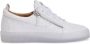 Giuseppe Zanotti zip-detail glitter sneakers White - Thumbnail 1