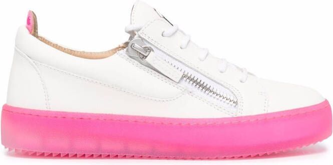 Giuseppe Zanotti zip-detail low-top sneakers White