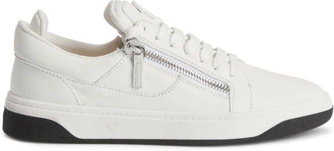 Giuseppe Zanotti zip-details low-top sneakers White