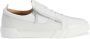 Giuseppe Zanotti zip-up leather sneakers White - Thumbnail 1