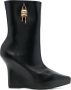 Givenchy 4 Lock leather wedge boots Black - Thumbnail 1