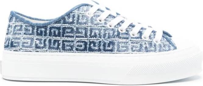 Givenchy City 4G denim sneakers Blue