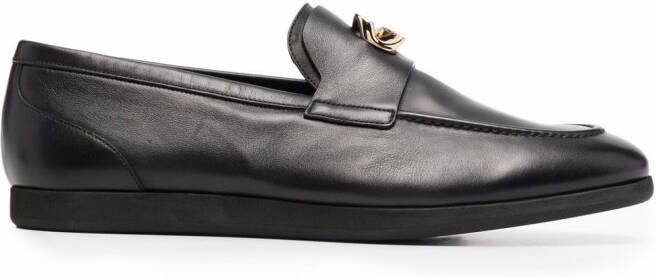 Givenchy G-chain leather loafers Black