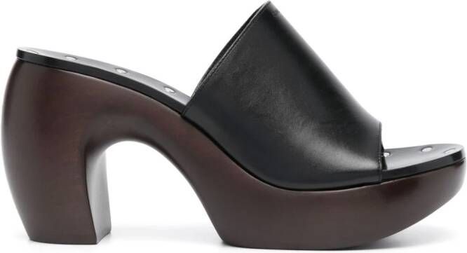 Givenchy G Clog 95mm leather mules Black