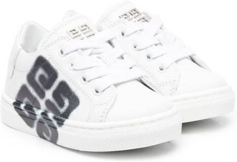 Givenchy Kids 4G logo low-top sneakers White