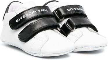 Givenchy Kids leather touch-strap trainers White