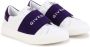 Givenchy Kids logo-embroidered leather sneakers White - Thumbnail 1