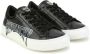 Givenchy Kids logo-print lace-up leather sneakers Black - Thumbnail 1