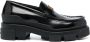 Givenchy logo-plaque leather loafers Black - Thumbnail 1