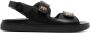 Givenchy logo-plaque slingback leather sandals Black - Thumbnail 1