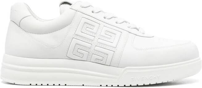 Givenchy monogram-pattern leather sneakers White