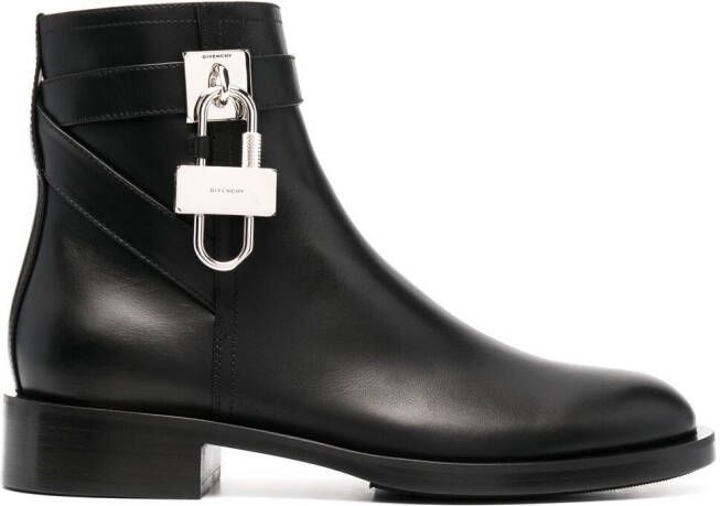 Givenchy padlock-detail boots Black