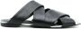 Gloria Coelho crossover-strap leather sandals Black - Thumbnail 1